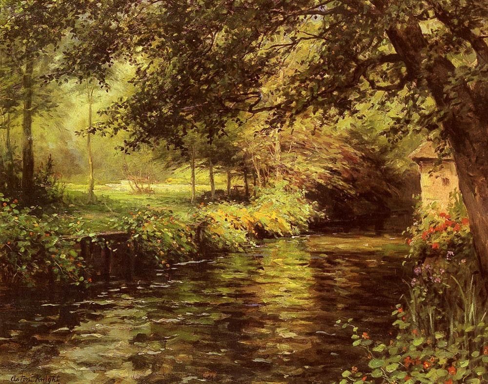 Louis Aston Knight A Sunny Morning At Beaumont-Le-Roger